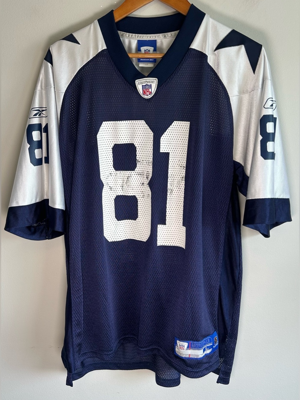 Vintage NFL Reebok Jersey Men’s Size L Terrell Owens Dallas Cowboys #81 Nylon